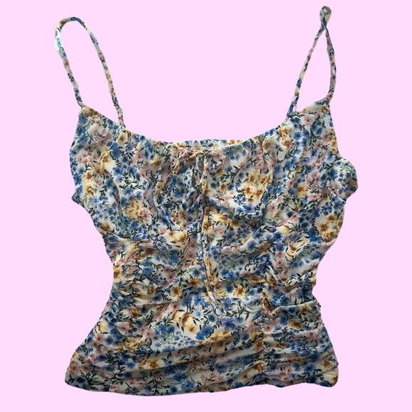 Just Polly New York Spring Flower Tank - Picture 1 of 3